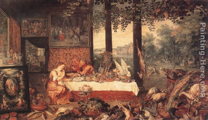 Jan the elder Brueghel The Sense of Taste
